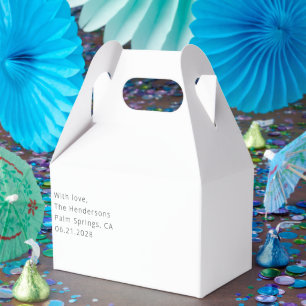 Custom Wedding Favour Box