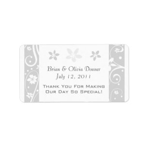Custom Wedding Favour Labels