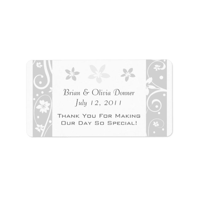 Custom Wedding Favour Labels (Front)
