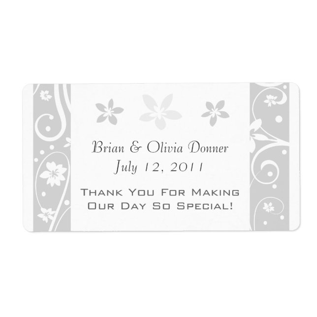 Custom Wedding Favour Labels (Front)