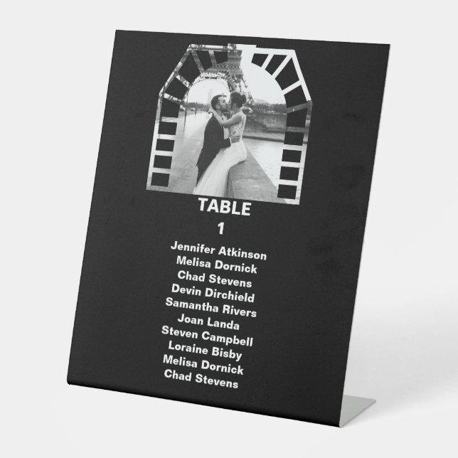 Custom Wedding Foam Board Poster Sign, Wedding  Pedestal Sign (Front)