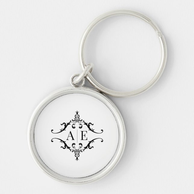  Custom Wedding Gift Personalized Keychain   (Front)