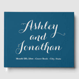 Custom Wedding Guest Book Personalized Guestbook