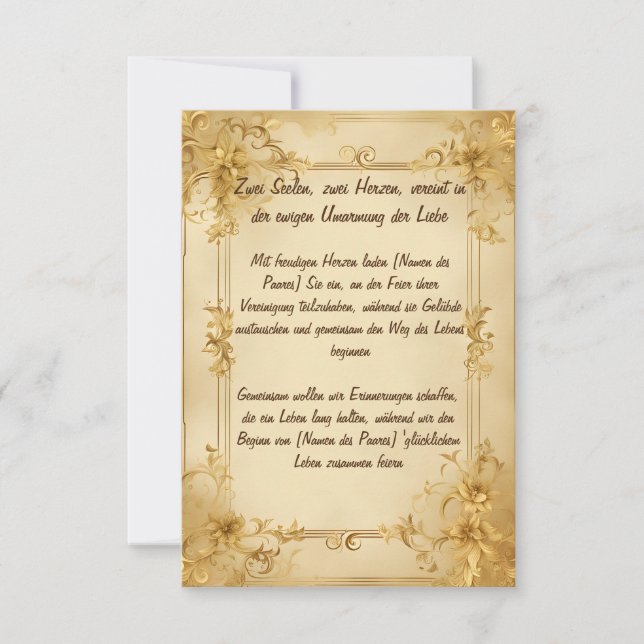 Custom Wedding Invitation (Front)