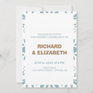 Custom wedding invitation