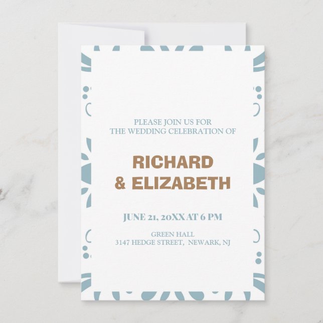 Custom wedding invitation (Front)