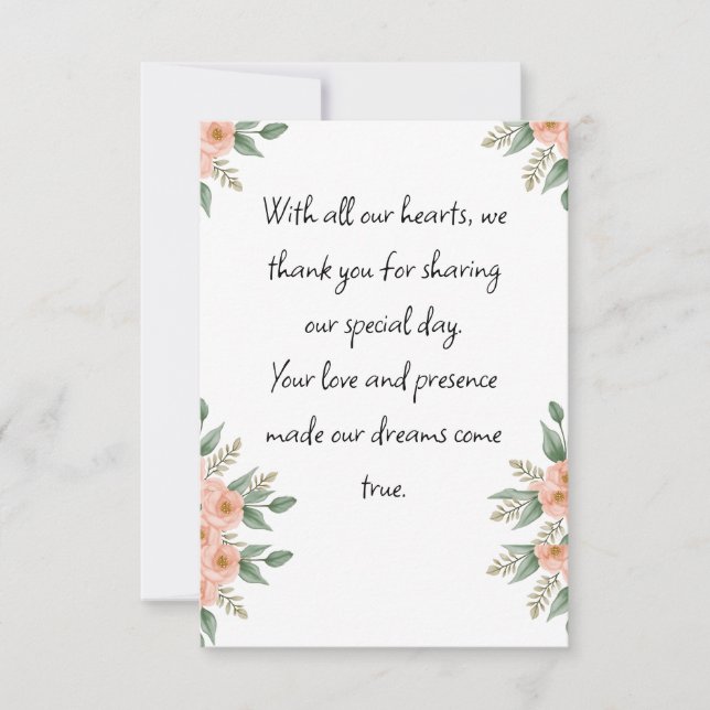 Custom Wedding Invitation Card Personalized  (Front)