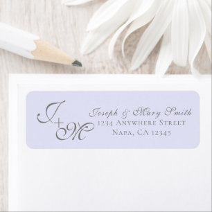 Custom Wedding Invitation Lavender & Grey Elegant 
