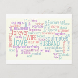 Custom Wedding Invitation Postcard