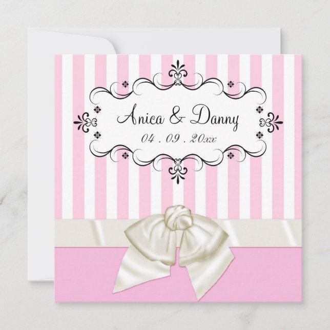 Custom Wedding Invitations - for Anica & Danny (Front)