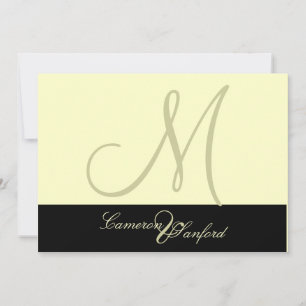 Custom Wedding Invitations Monogram