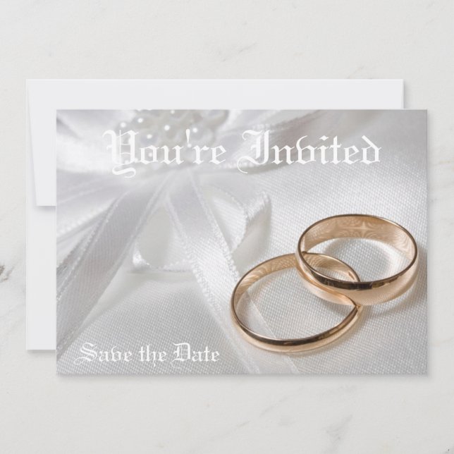 Custom Wedding Invitations & RSVP- Save the Date (Front)