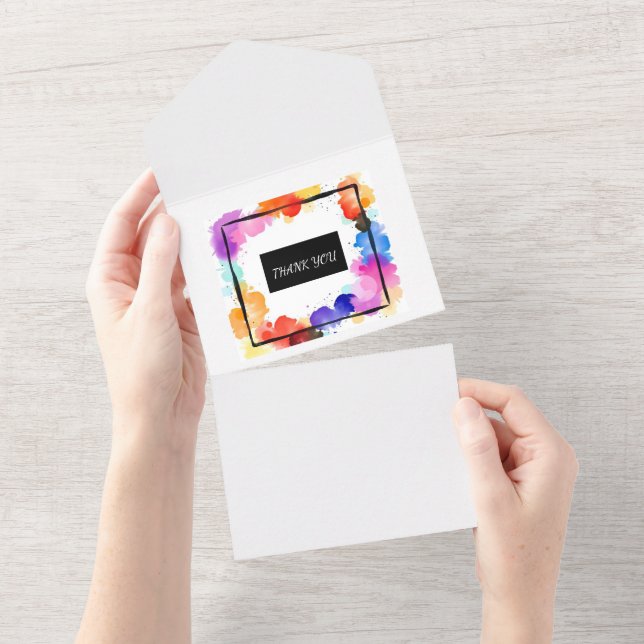 custom Wedding Invite canvas print  (Tearaway)