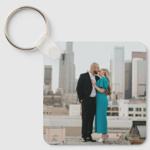 Custom Wedding Keepsake Photo Keychain