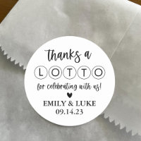 Custom Wedding Lottery Ticket Favour