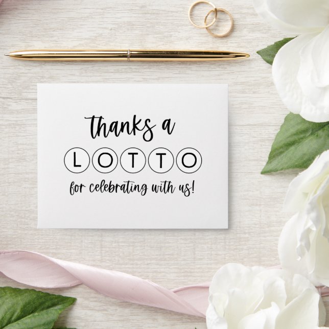 Custom Wedding Lottery Ticket Favour Envelope (Wedding)