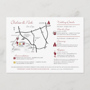 Custom Wedding Maps Designed for YOU Enclosure Card