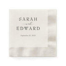 Custom wedding napkins