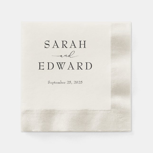 Custom wedding napkins (Front)