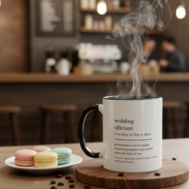 Custom Wedding Officiant Gift Hilarious Definition Mug (Custom Wedding Officiant Gift Hilarious Definition Mug)