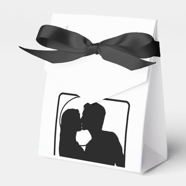 Custom Wedding Party Favour gift bags Favor Box (Front Side)