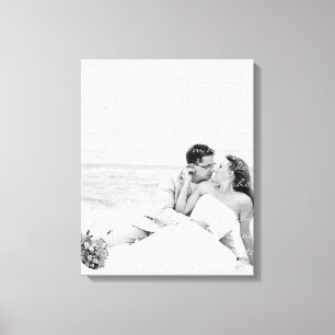 Custom Wedding Photo and Lyrics Canvas Art