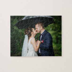CUSTOM Wedding Photo Anniversary Gift Jigsaw Puzzle