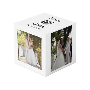 Custom Wedding Photo Block Cube
