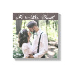 Custom Wedding Photo Canvas Print