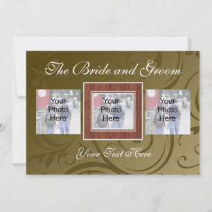 Custom Wedding Photo Card