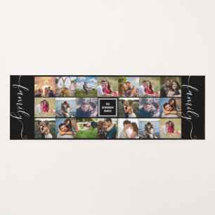 Custom Wedding Photo Collage Yoga Mat