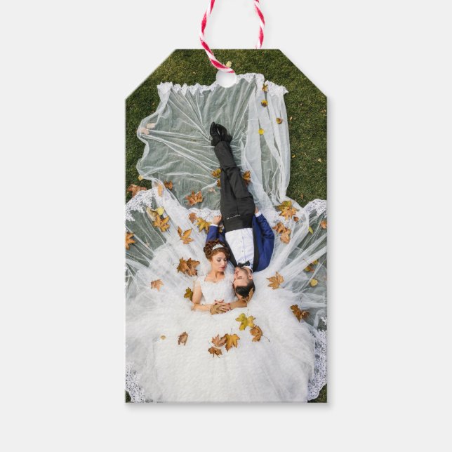 Custom Wedding Photo Gift Tags (Front)