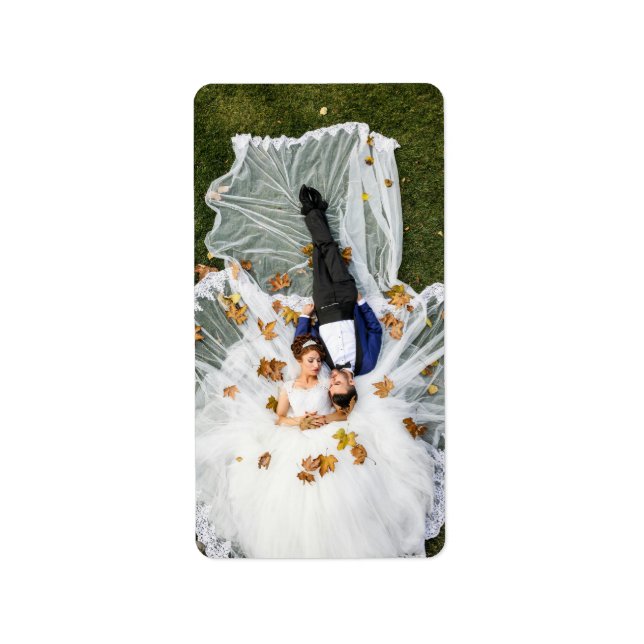 Custom Wedding Photo Label (Front)