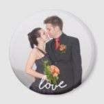 Custom Wedding Photo Love Magnet<br><div class="desc">Custom Wedding Photo Love Magnet</div>