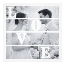 Custom Wedding Photo "LOVE"