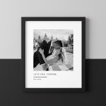 Custom Wedding Photo – Love You Forever Poster<br><div class="desc">Celebrate your love story with this personalized black and white photo poster, designed in a clean, minimalist style that never goes out of fashion. Featuring your own photo, the elegant phrase “Love You Forever, ” and optional name personalization, this timeless print makes a beautiful statement piece for any home. Perfect...</div>