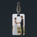 Custom Wedding Photo Luggage Tag<br><div class="desc">Create your own luggage tag. With front photo placement and name and contact information on back.</div>