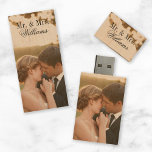 Custom Wedding Photo Monogram USB Flash Drive<br><div class="desc">Custom designed USB flash drive. Personalize it with your wedding photo and monogram, year or other custom photos and text. Click Customize It to add more photos or text and create a unique one of a kind design. Perfect for organizing wedding photos or sharing digital photos with family and friends!...</div>