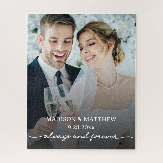 Custom Wedding Photo Puzzle (Vertical)