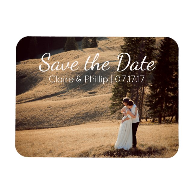 Custom Wedding Photo | Save the Date Magnet (Horizontal)