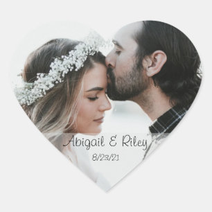 Custom Wedding Photo Stickers