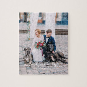 Custom Wedding Photo Vertical Puzzle