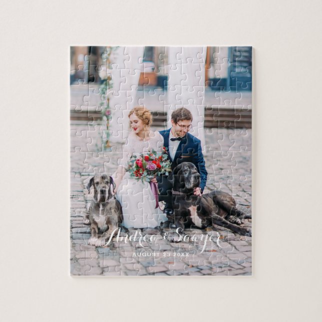 Custom Wedding Photo Vertical Puzzle (Vertical)