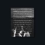 Custom Wedding Photo & Vows Canvas Print<br><div class="desc">Custom Wedding Photo & Vows Canvas Print</div>