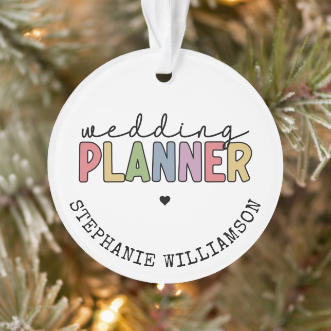 Custom Wedding Planner Event Planner Ornament (Tree)