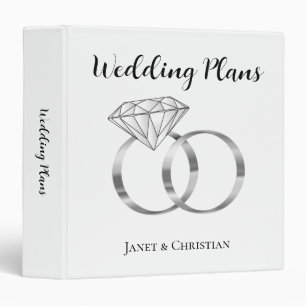 Custom Wedding Planning Diamond Engagement Rings Binder