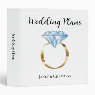 Custom Wedding Plans Diamond Ring Planning Binder