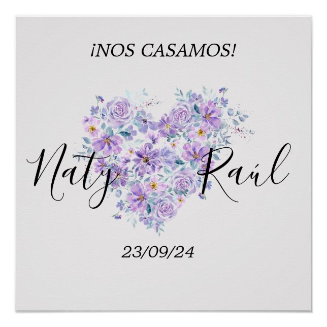 Custom Wedding Poster (Front)