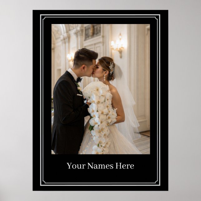 Custom Wedding Potrait Poster (Devant)