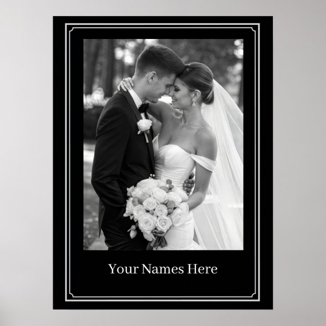 Custom Wedding Potrait Poster (Front)